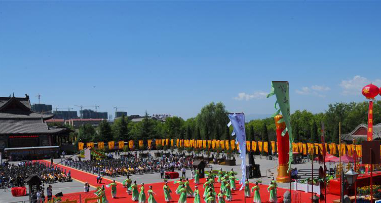 山西洪洞大槐树举行中元节祭祖活动