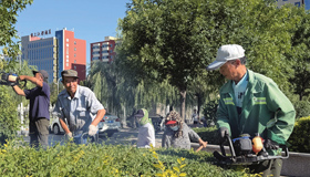 修枝除草炎炎夏日，怀仁夏季修枝除草行动正有序开展。园林养护人员们通过科学管护，让城市绿植长势更旺、景观更优。