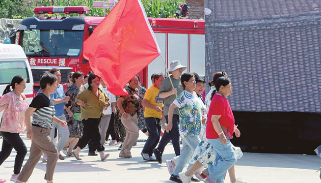 壶关福头村：防汛演练 锤炼“真功夫”